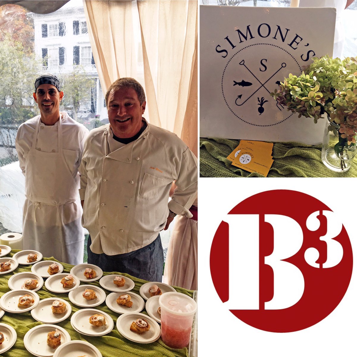 Simones_RI's tweet photo. Lovely time serving up salmon sliders at the #BristolBurgerBash to support Linden Place. Thanks for having us! https://t.co/ePBNJS0DEu