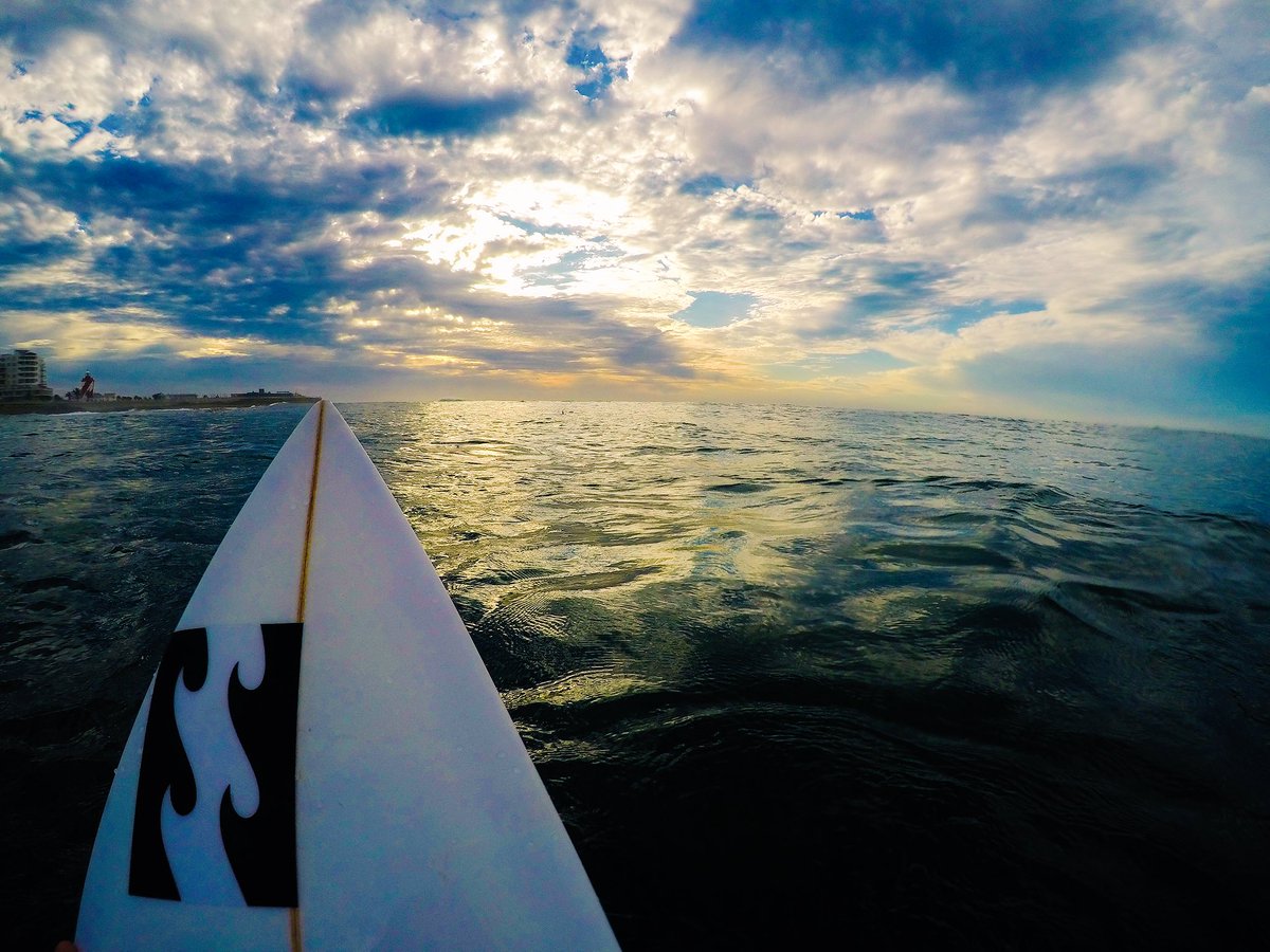 Surf number 3 for the day ended with the most beautiful sunset 😻 #GoProHERO5