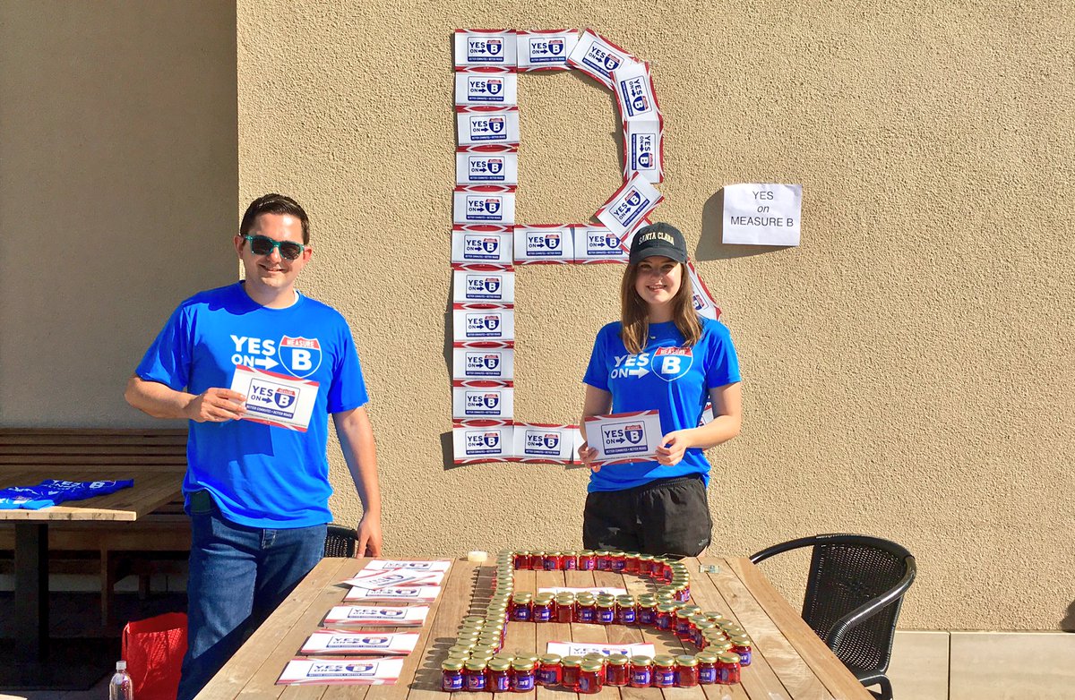 SVLeadershipGrp's tweet image. Final push for #YesMeasureB! Thanks to all our volunteers and supporters for spreading the word. #ElectionDay #govote