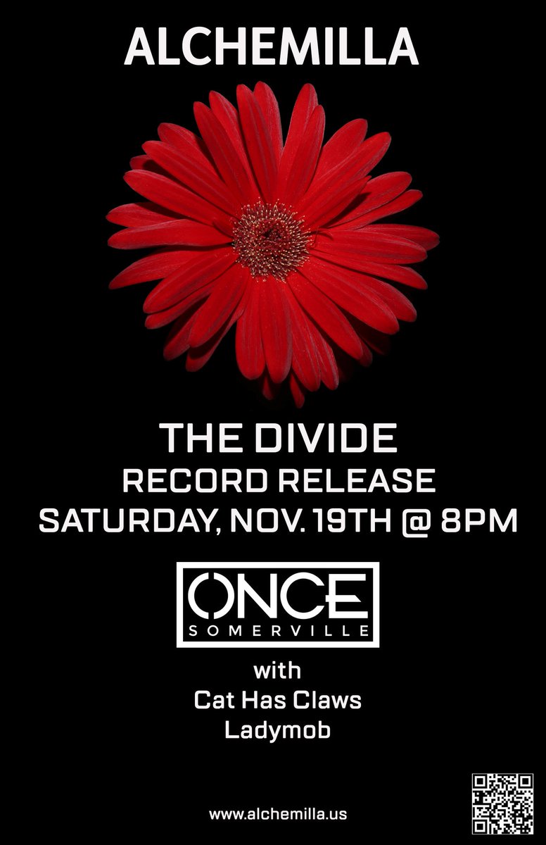 AlchemillaBand's tweet photo. Record release Sat 11.19.16 @ONCEsomerville. Restaurant will be open for dinner too! https://t.co/e4GRdAa4nD