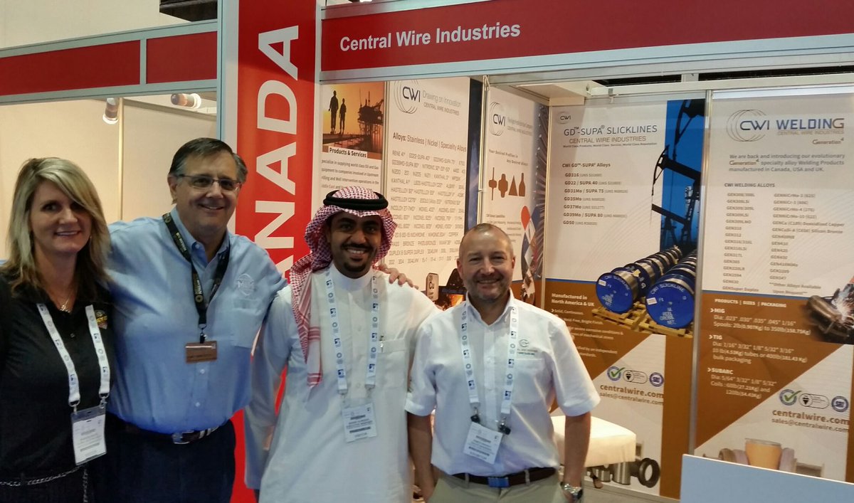 CentralWireInd's tweet photo. Customers are learning about Central Wire Slicklines GD™ and SUPA®  #GDSUPA at #ADIPEC2016 Hall 3, booth 3256 #CWI. Stop by &amp; meet the team https://t.co/0TScIZxgwA