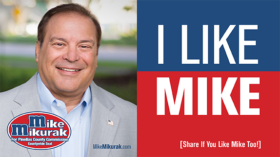 MikurakM's tweet photo. RT!  I LIKE MIKE! It's time to run our County as a business, not a government. #abetterpinellas https://t.co/rDLEkXgmw2