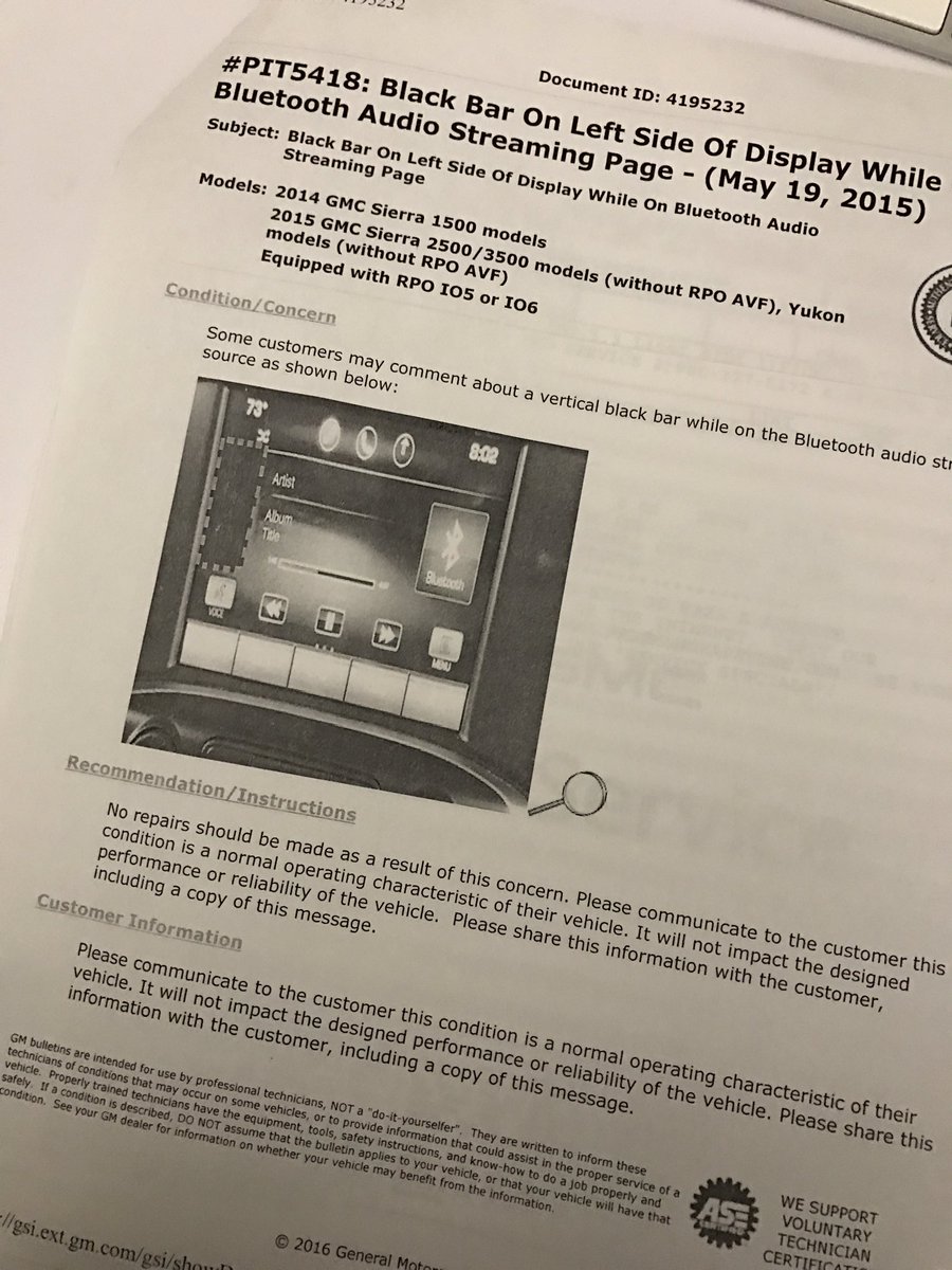 NicRodriquez's tweet image. Apparently this is @GM &amp;amp; @ThisIsGMC version #customersupport #justreplaceit come on now! #terribleux