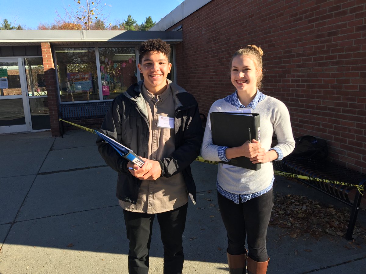 howlingherald's tweet photo. SBHS students volunteering at the polls. Read more at: https://t.co/OAMPf8KO0e https://t.co/8IpYuJmwRz