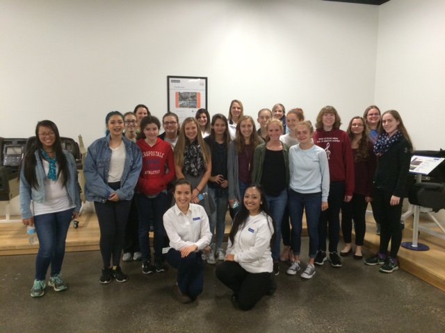 SHS_POE's tweet photo. faurecia plant tour, Women in engineering, 15 young ladies learning engineering careers #DocSartori #PLTW #shslearn #saslearn #sascompass https://t.co/SLK1rpd4kY
