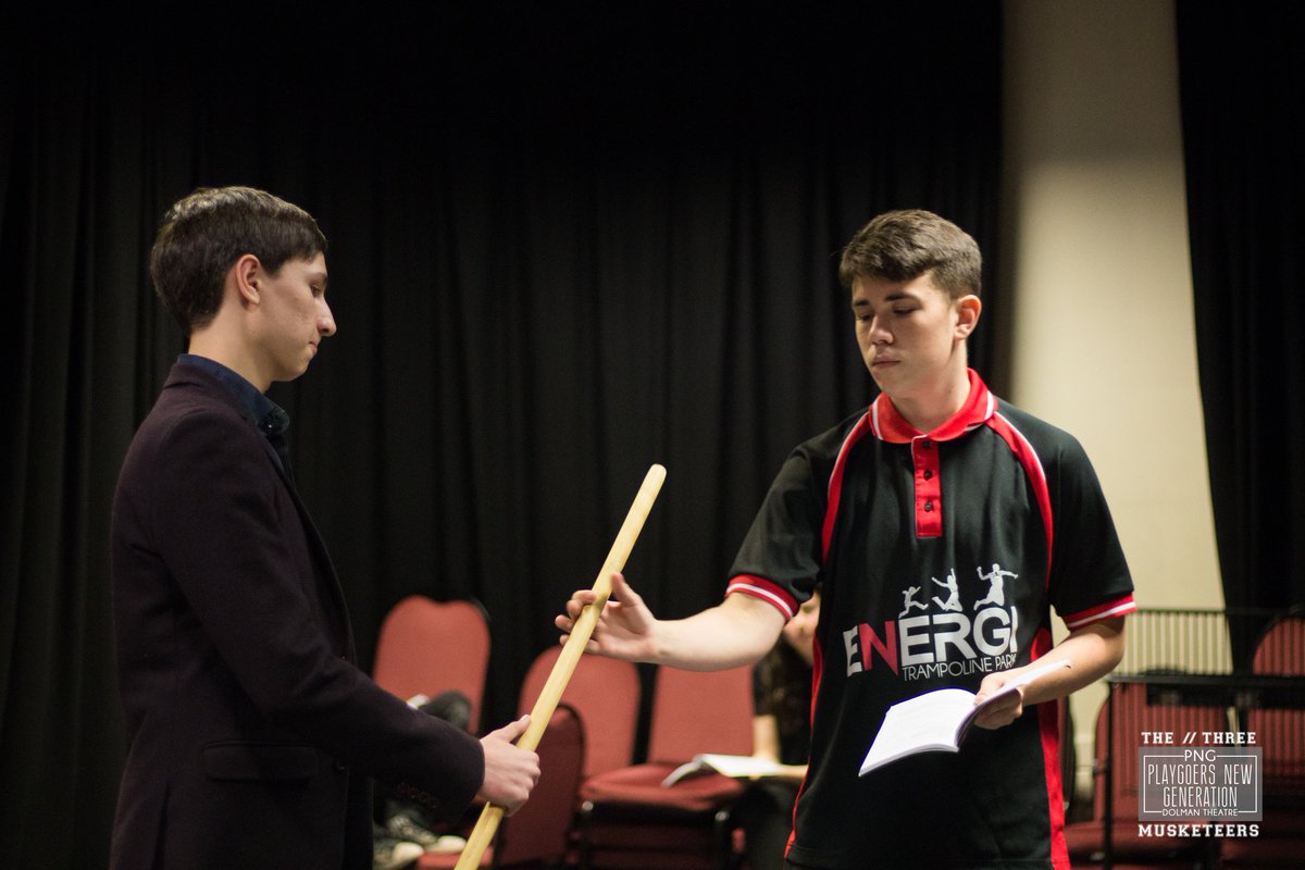 PNGDolman's tweet photo. The Three Musketeers rehearsals are in full swing! https://t.co/dPdi9cRulK