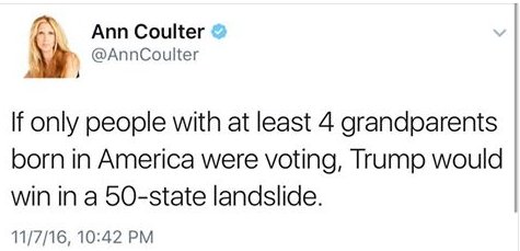 GeorgeTakei's tweet image. Wait, wait. "At least" 4 grandparents? Just how many are we expected to have? We're not all Trump children with three possible moms.