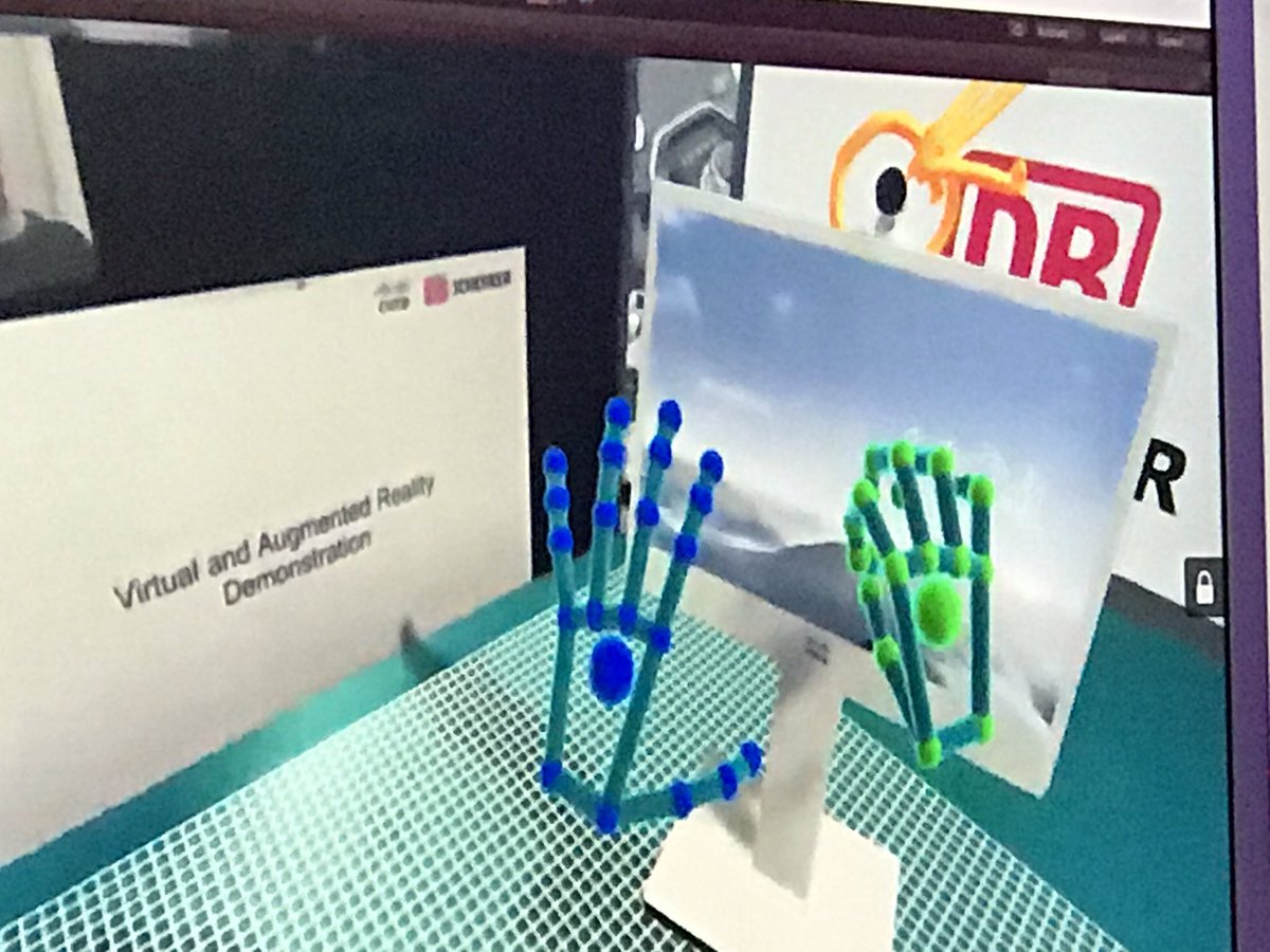 DouglasBellin's tweet photo. VR and AR integration with Cisco TelePresence. #CiscoMfg #Houstoninnovation #digitizedwarehouse https://t.co/1WFJZy8Q9P