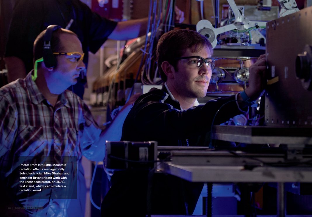 pinojo's tweet image. My little brother made the @Boeing Magazine doing some cool science stuff! #science #linearaccelerator