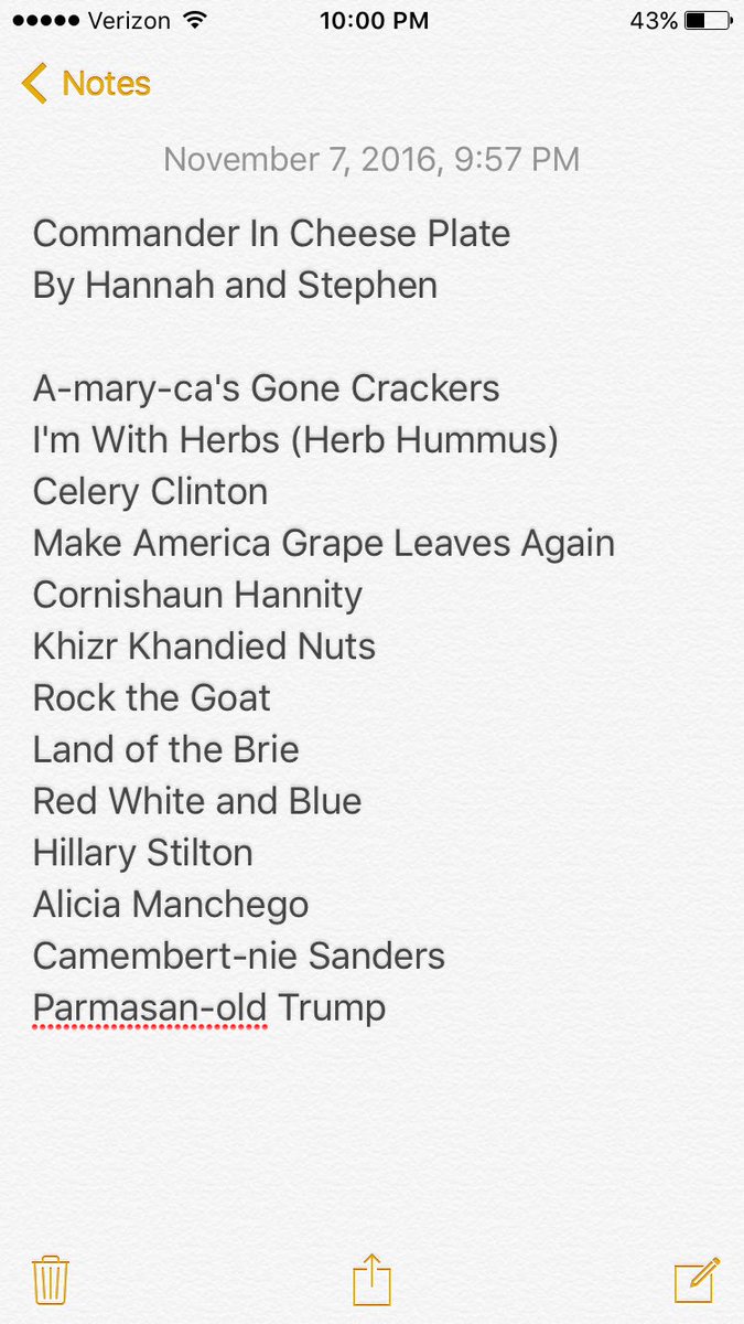 AshleyRParker's tweet photo. Happy Election Day, brought to you by my sister's roommate Hannah's cheese plate... 🧀 🧀🧀 https://t.co/J4dFI8G7X8