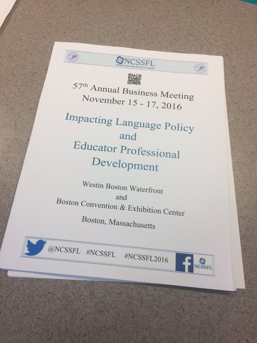 Only a week away! Annual meeting program headed for printing. Thanks Stevens Learning Systems! #ncssfl2016 #actfl2016