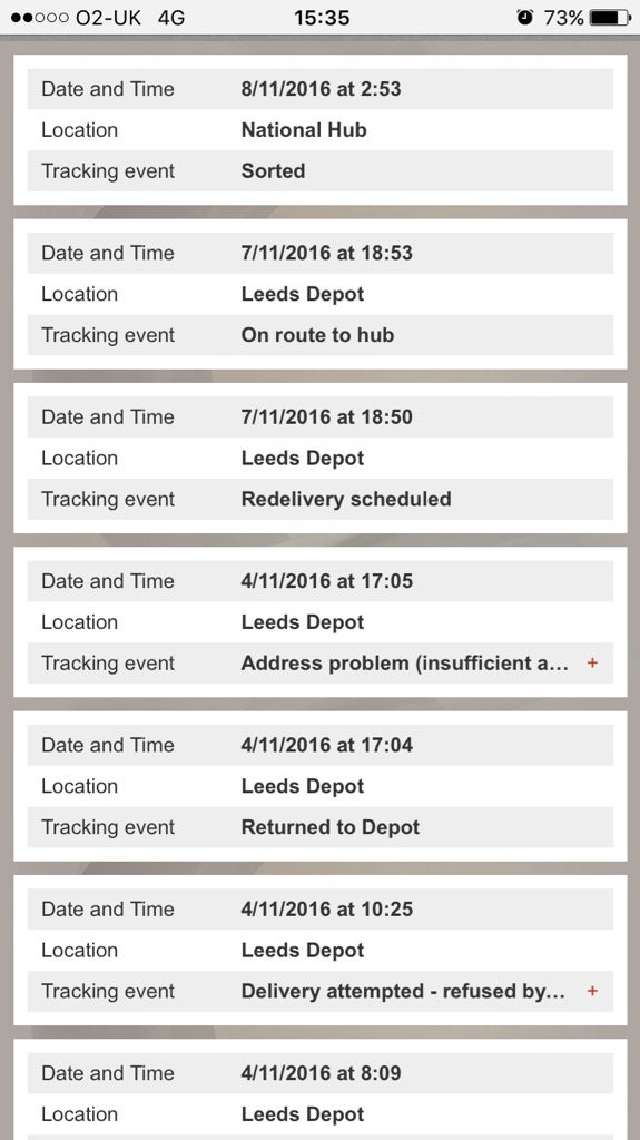 amyprice260's tweet image. @parcelforce Please follow me so I can DM you to get my issue resolved! #NotDelivered #NotReturned as promised