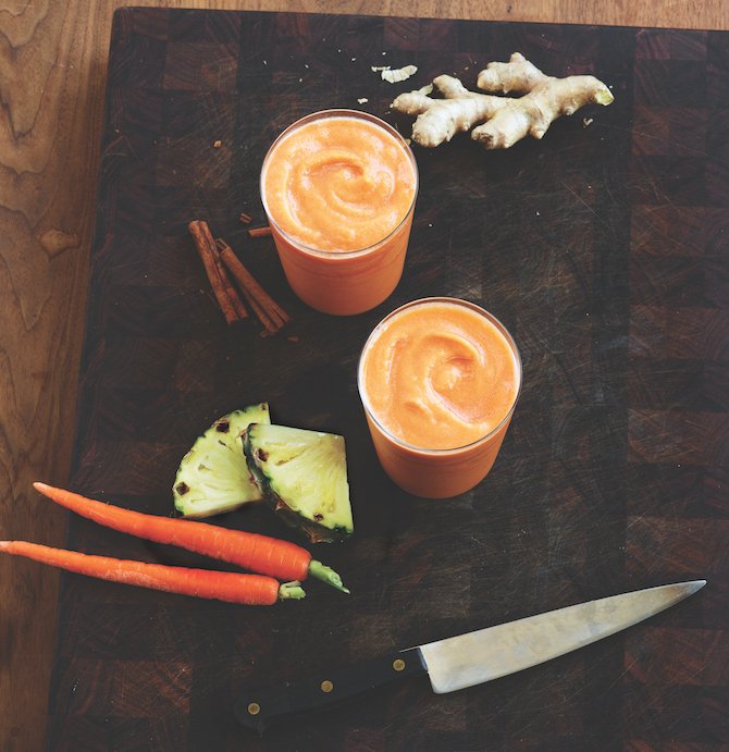 Jump start your day with our refreshing Carrot Pineapple Smoothie.