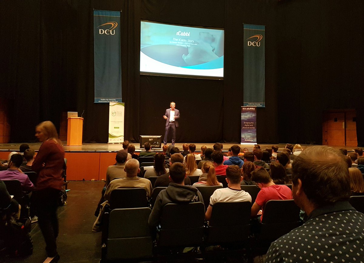 iCabbi's tweet image. Gavan on stage speaking to over 500 students &amp;amp; budding entrepreneurs @RyanAcademy DCU today. Some great speakers &amp;amp; bold plans #GetStarted16
