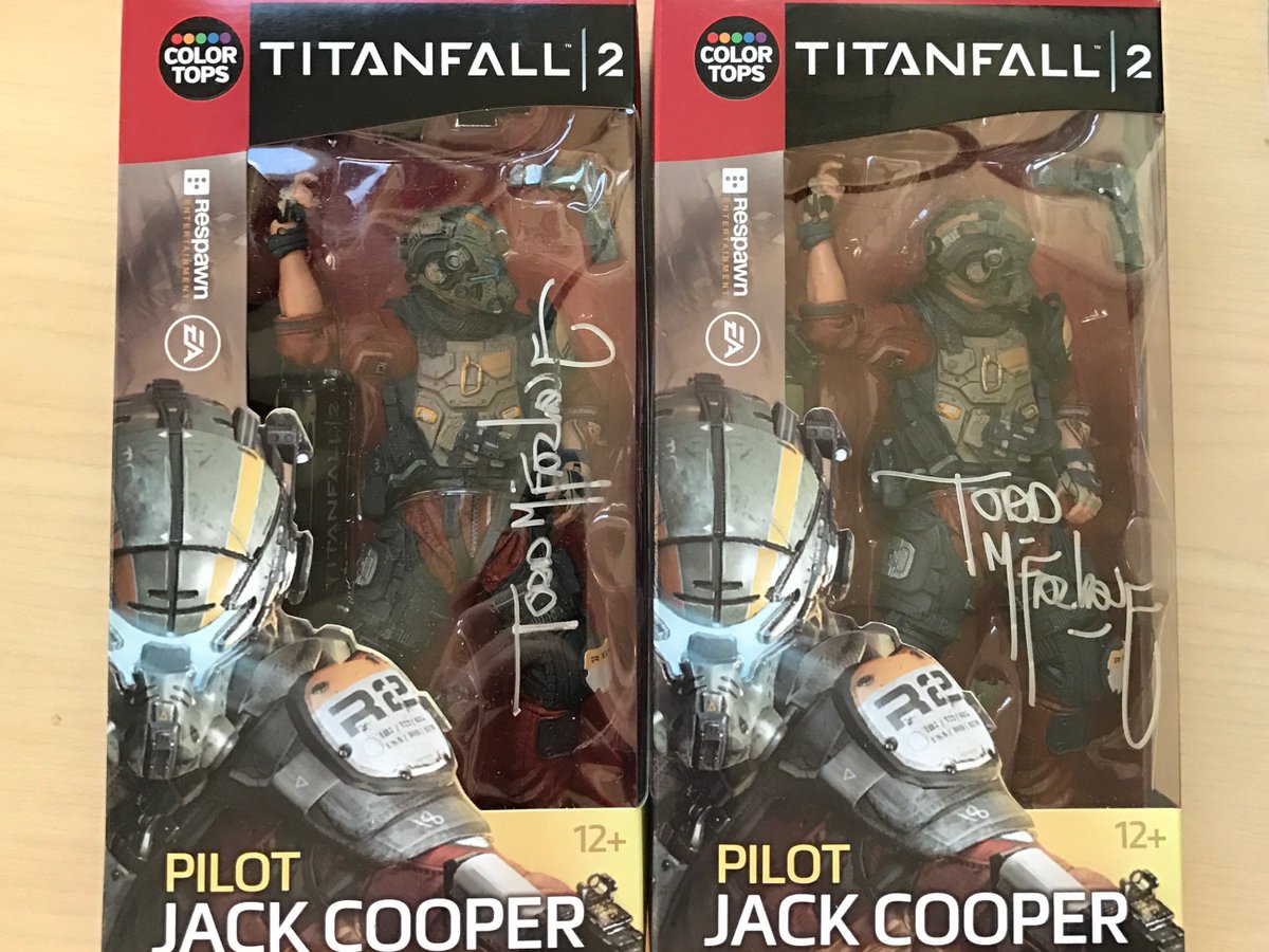 Titanfallgame's tweet image. Win a Jack Cooper Pilot figure, signed by the man @Todd_McFarlane himself, 
RT for a chance to win #Titanfall2Giveaway