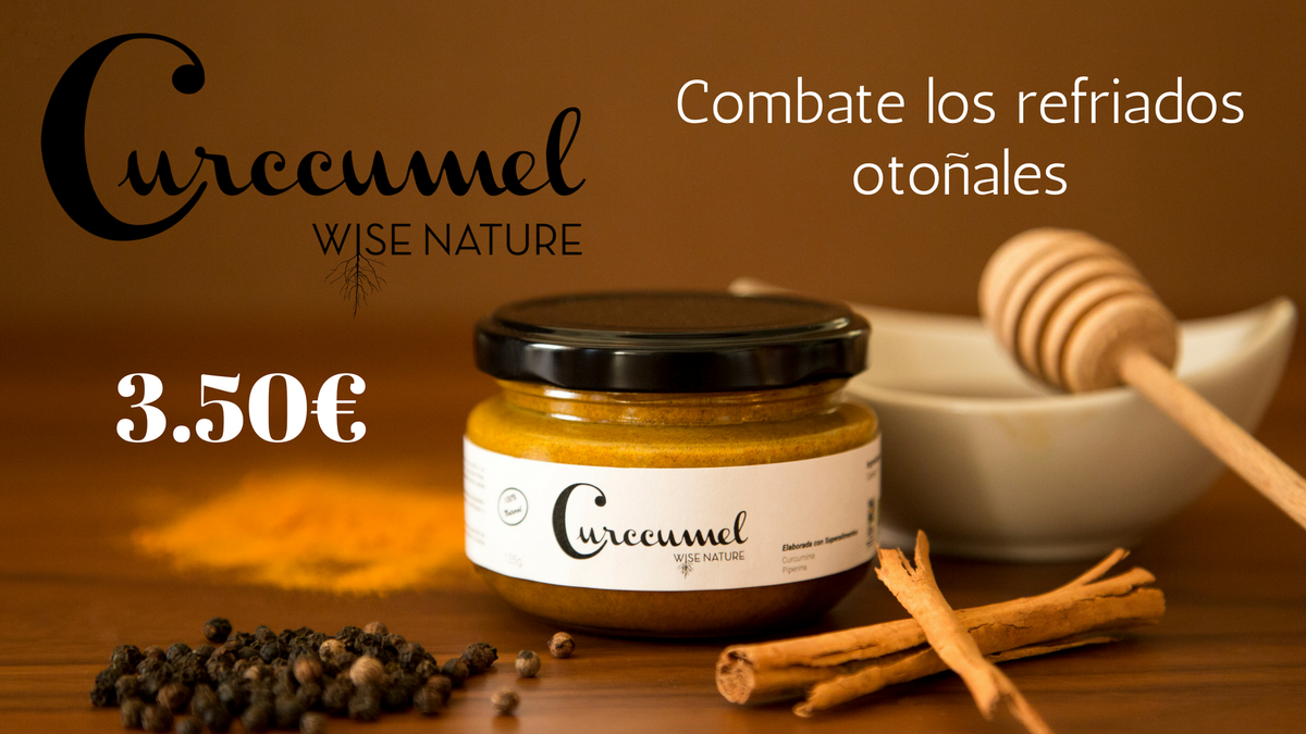 WiseNature_eco's tweet photo. Presentamos el Curcumel en #bioculturamadrid. Una mezcla perfecta de Cúrcuma, pimienta y miel, buena para la salud y para el paladar. https://t.co/SxkcJYHOqi