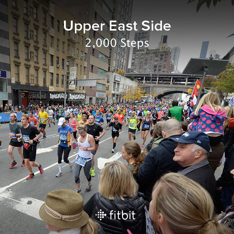 bliss1174's tweet photo. I just reached Upper East Side with 2,000 steps on my NYC 10 Miles #FitbitAdventure @Fitbit https://t.co/cARfZWqMhw