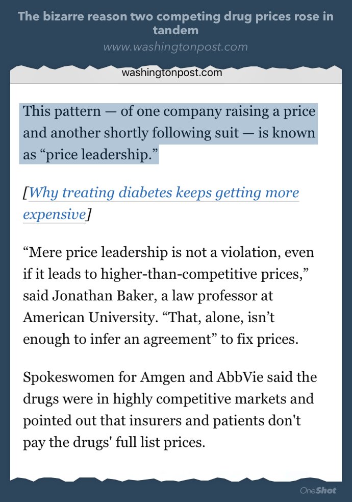BioPharmaJosh's tweet image. "Price leadership" - couldn't make it up... $ABBV $AMGN washingtonpost.com/news/wonk/wp/2…