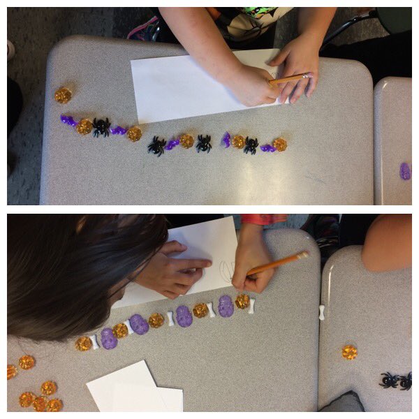 Gr2_HT's tweet photo. Halloween patterning in grade 2! #sccdsb #HT https://t.co/FeZFiZCVfg