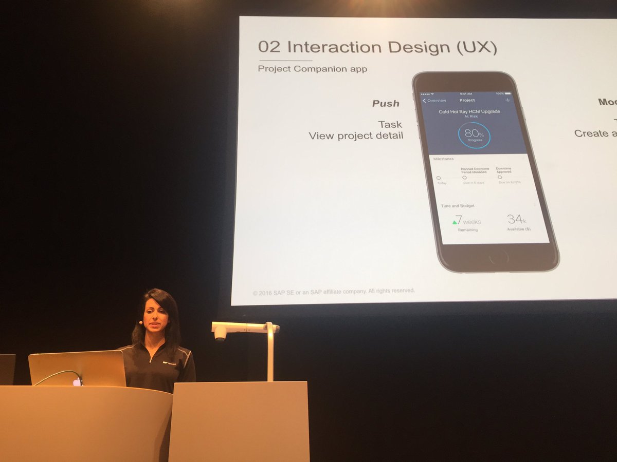 Great presentation on designing #SAPFioriforiOS by @roujapakiman  at #SAPTechEd