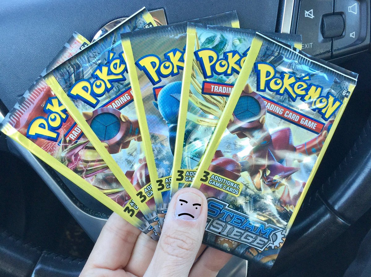 AbsentAsh's tweet photo. 5 Steam Siege dollar packs Giveaway!!!! One winner!!! These are super legit just RT &amp; Follow to enter!!Ends 11/18!! #PokemonTCG #SteamSiege https://t.co/QB02Hyk4z7