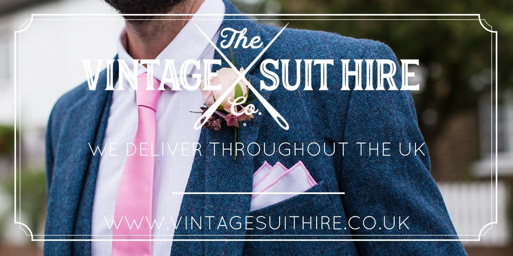 Not your average wedding suit. Go to buff.ly/2eG8gnC or call Jess on 01234 303152 #vintagesuits #vintagewedding