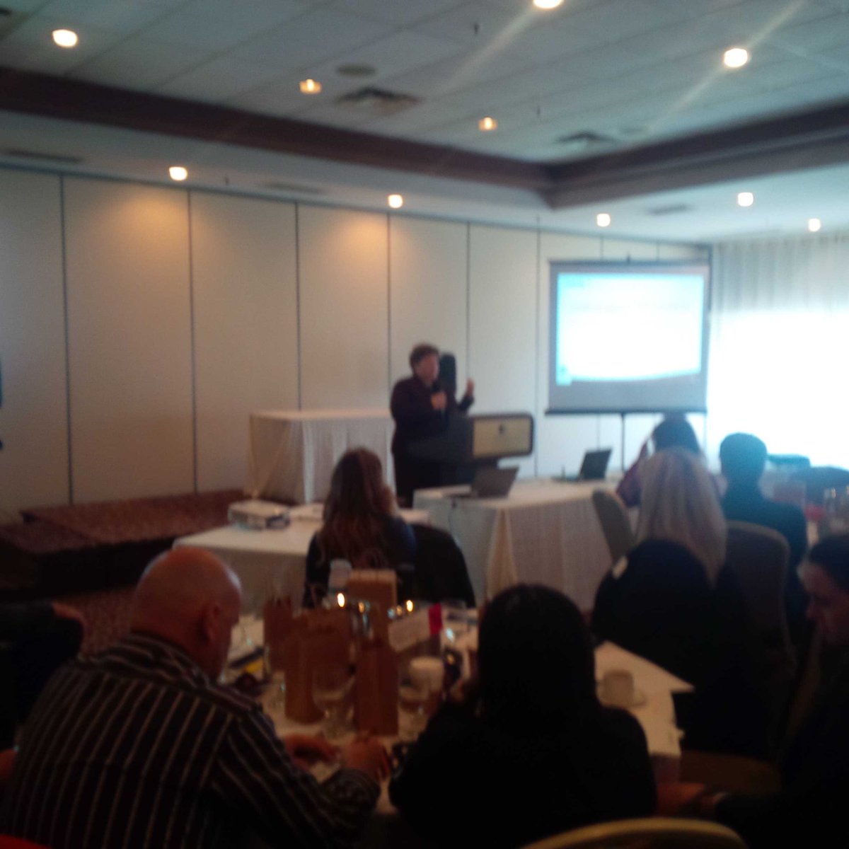 CBudnisky's tweet photo. Debbie addresses the team at the PIMSD all staff https://t.co/6PomnsLDhh