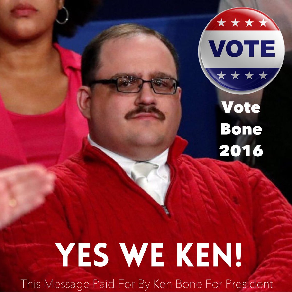 JTKeasler's tweet photo. #YesWeKen #VoteBone #BoneForPresident https://t.co/d9ZdQe0LuY