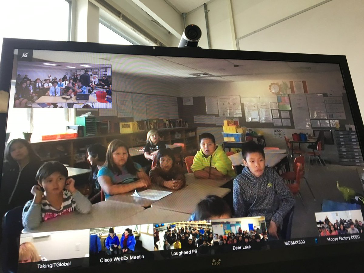 heymissboland's tweet image. Taking place now! Largest virtual field trip in Connected North history with @takingitglobal
