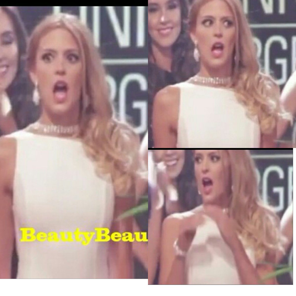 NatyCanals's tweet photo. Se quiso matar que perdio la rubia cheeeeeee jajajajajajajajaj 😂😂😂 #MissUniverso #Argentina #theloser No lo pudo soportar😂😂 https://t.co/lgbCJBdUdV