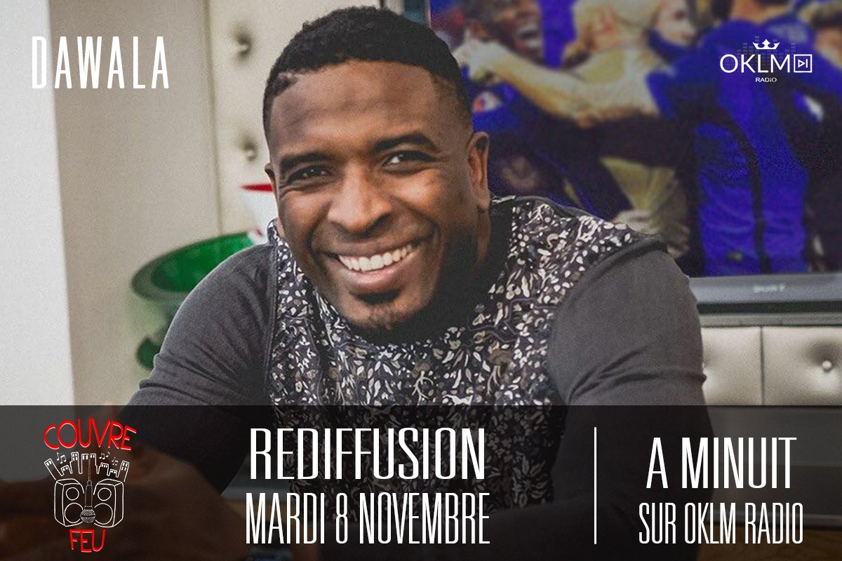 CouvreFeuOff's tweet photo. Ne manquez pas à 00h rediff #CouvreFeu sur @oklmradio avc @dawala en interview pour son 1er film #LaPiece tjrs dans les salles de cinéma https://t.co/vHkrEZquMF