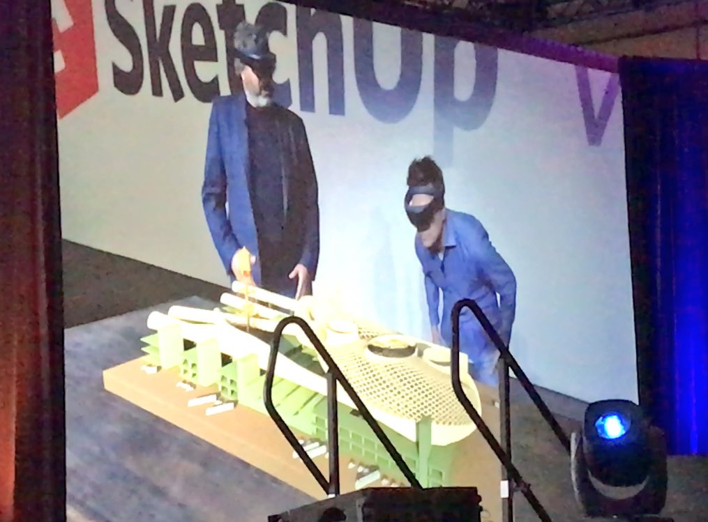 Excited at how the integration of <a href="/TrimbleNews/">Trimble Geospatial</a> #Sketchup with <a href="/HoloLens/">Microsoft HoloLens</a> will power #3D #collaboration &amp; new opportunities. #DimensionsUC