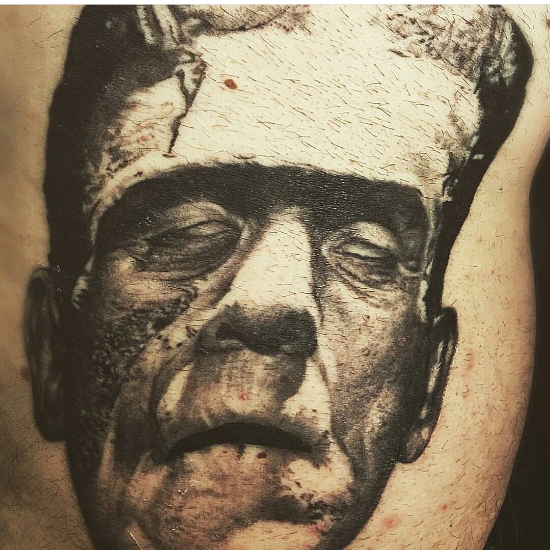 About that #inkedlife #frankenstein <a href="/Inkedmag/">Inked</a> <a href="/urban_ink_mag/">Urban Ink Magazine</a> <a href="/TattooArtistMag/">Dave</a> <a href="/tattooshq/">Amazing Tattoos</a>