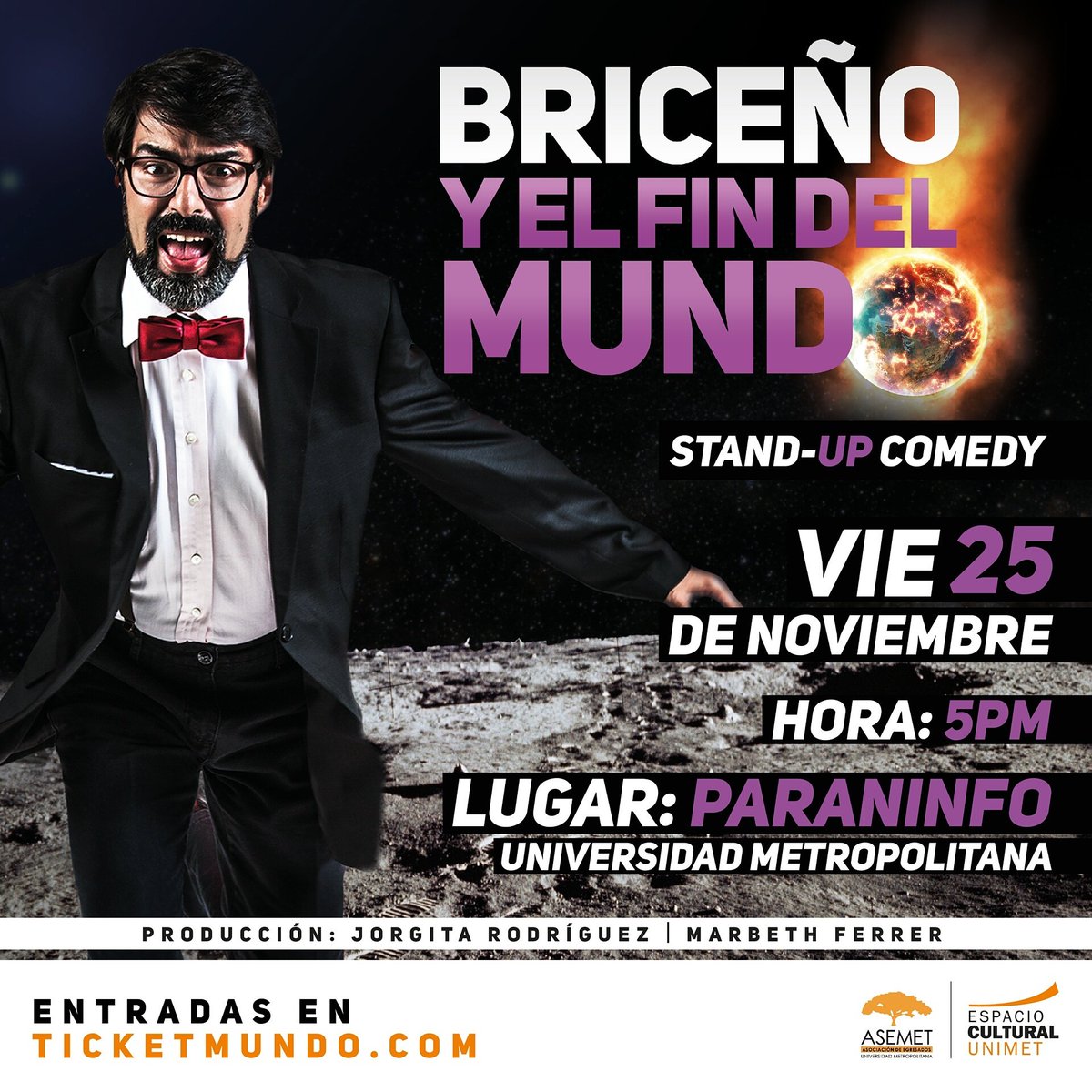 ¿Listo para recibir EL FIN DEL MUNDO? 25 de noviembre a beneficio de las becas en la <a href="/Unimet/">Unimet</a>