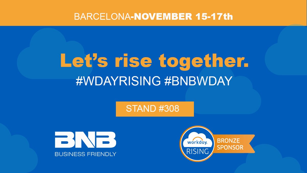 BNB_WD's tweet photo. As official bronze sponsor, we are proud of being part of this event! Visit us at stand 308. #wdayrising #BNBWday https://t.co/ivC7f4cK6N