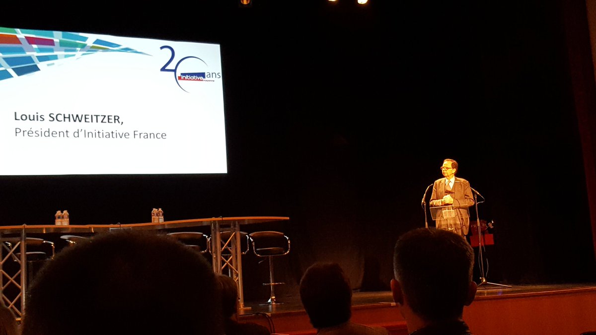 Louis Schweitzer president de <a href="/InitiativeFR/">Initiative France</a> nous fait l'honneur de sa présence aux 20 ans de @Initiative53