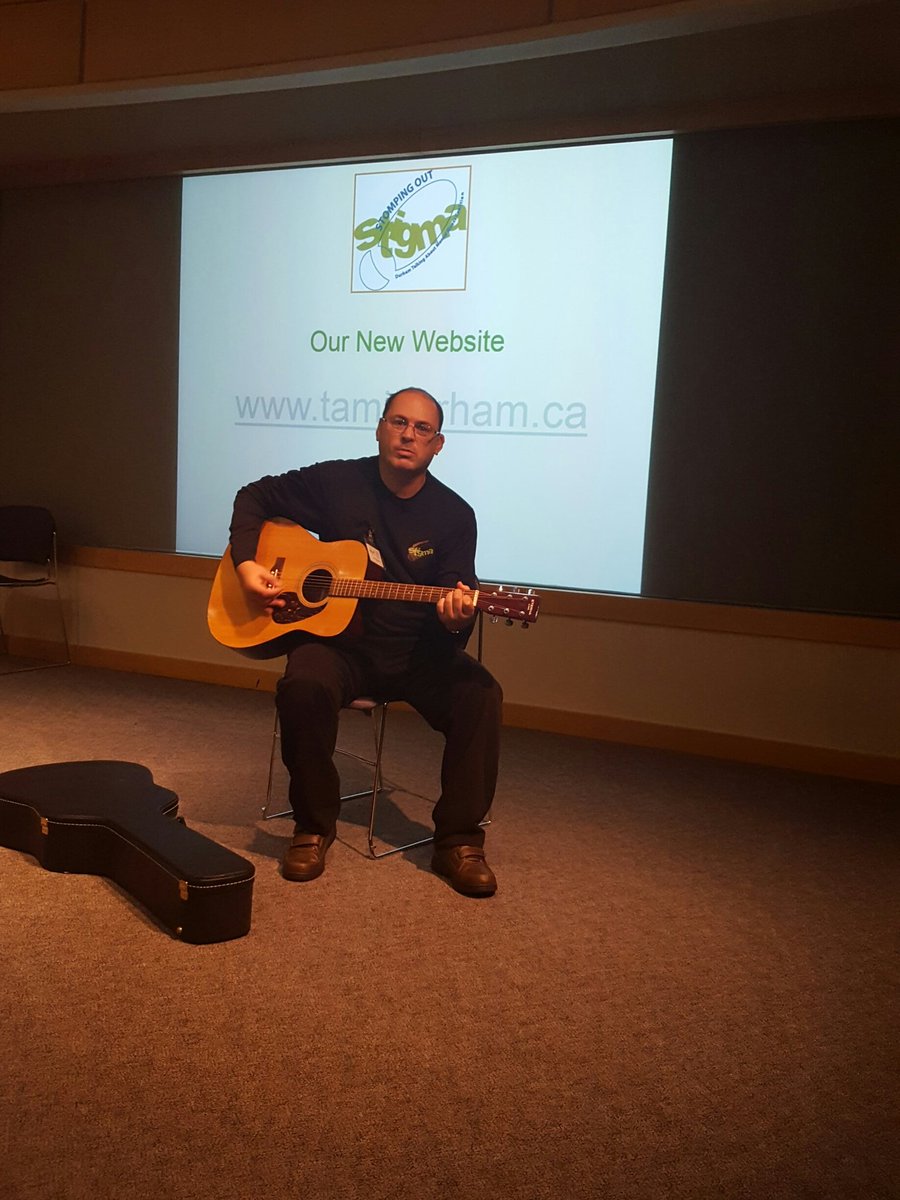 OhMy_GreenEyes's tweet photo. Ivor rocking the house at today's #TAMIdurham #StompingOutStigma Summit @OntarioShores https://t.co/VvpPkcHTJg