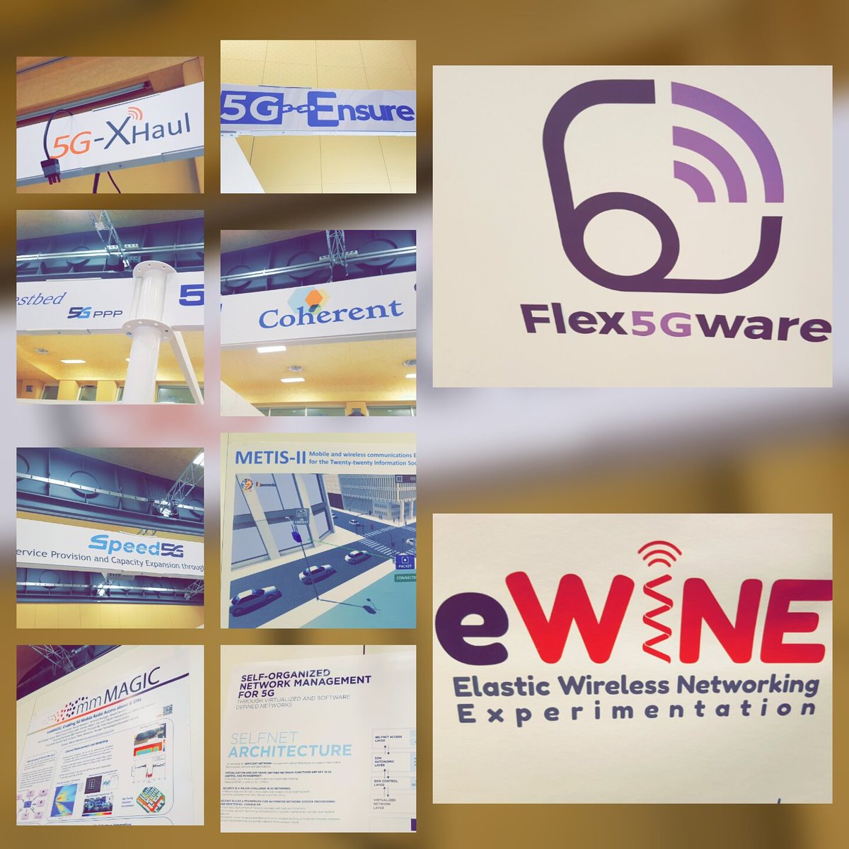 The #GLOBAL5G exhibition is getting ready! Come and visit us! <a href="/5GEnsure/">5GEnsure</a> <a href="/5G_XHaul/">5G-XHaul</a> <a href="/Flex5Gware/">Flex5Gware</a> <a href="/eWINE_project/">eWINE</a> <a href="/metis2020/">METIS-II</a> <a href="/5GPPP_SELFNET/">SELFNET</a> @dsm
