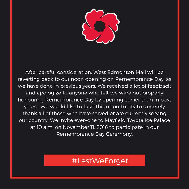 We'll be reverting back to our 12pm opening on Remembrance Day. Thank you to all those who have served or are currently serving our Country.