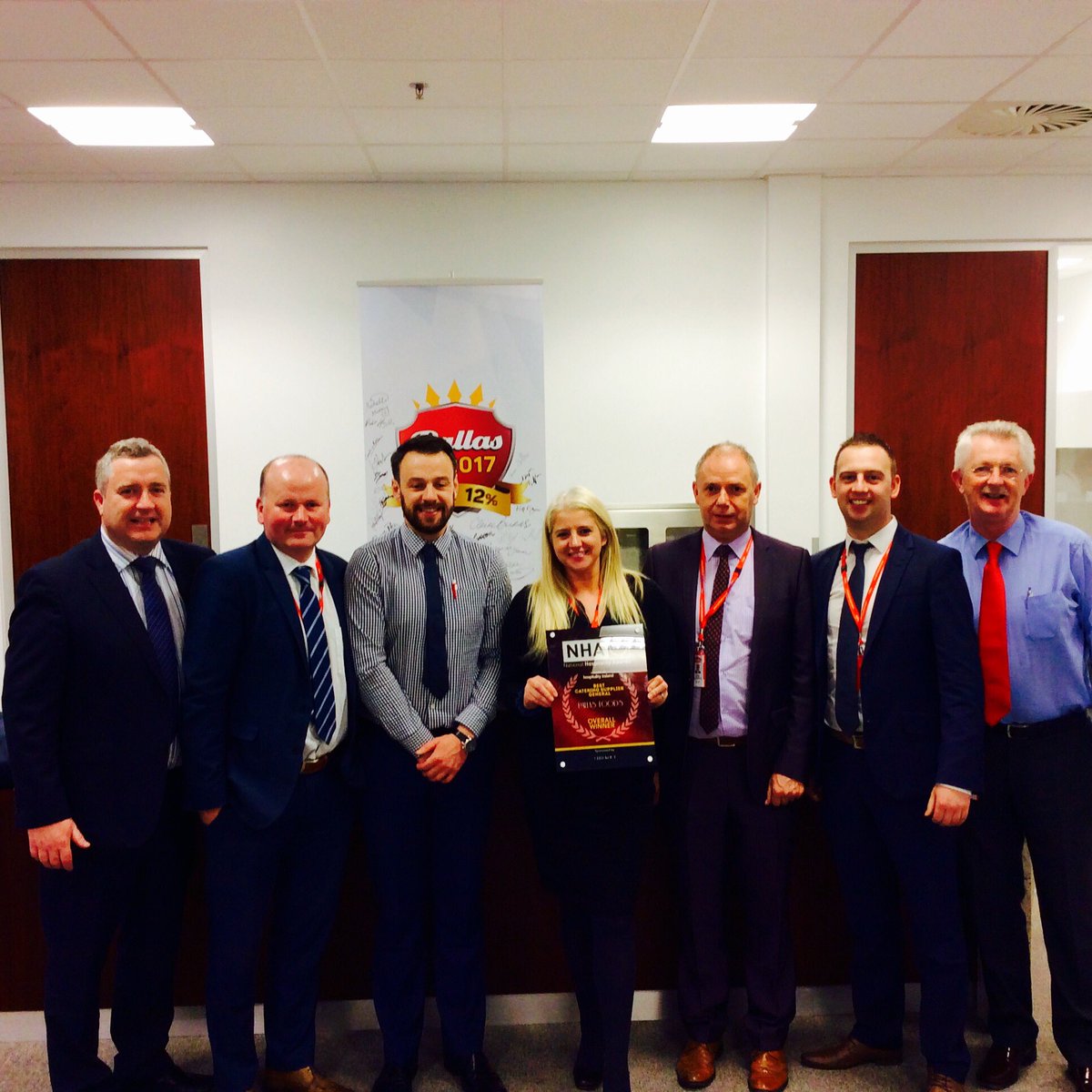 NultyPJ's tweet photo. Delighted to once again win Best Catering Supplier award @hospitality_irl today. A team effort working with great customers #NHA2016 https://t.co/I6FJ5nc5Zo