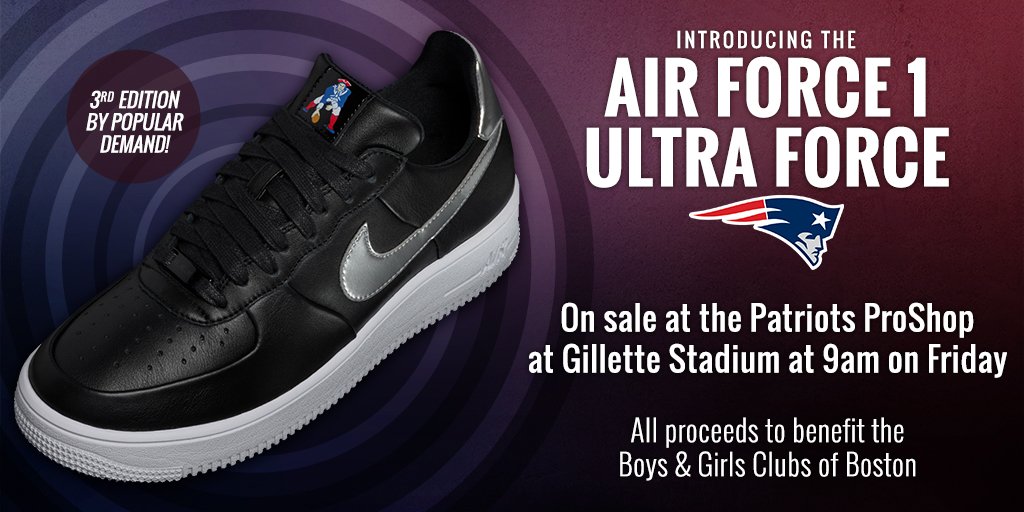 patriots pro shop air force 1