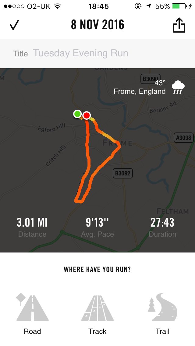 No better way to clear my mind than sticking in my headphones and going out for a slow run 🏃🏻🎧