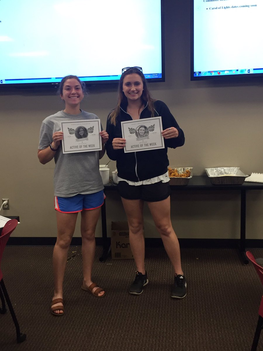 Actives of the week go to Katie and Casey! 👏🏽 They both do an amazing job of going out of their way to help others! Keep up the good work! 😊
