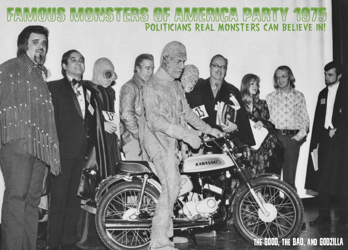 RagoneAugust's tweet photo. IN A PERFECT WORLD DEPT.: Here's what my dream election looks like! #UncleForry #Mummy #WolfmanJack #DrDonaldAReed #Kawasaki #Yourvote2016 https://t.co/VRzmayhUv8