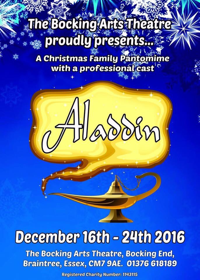 Bockingtheatre's tweet image. Aladdin our Professional Christmas Family Pantomime
Tickets:
WeGotTickets.com/TheBocking
4 Sold Out Shows Already! Get Your Tickets soon...