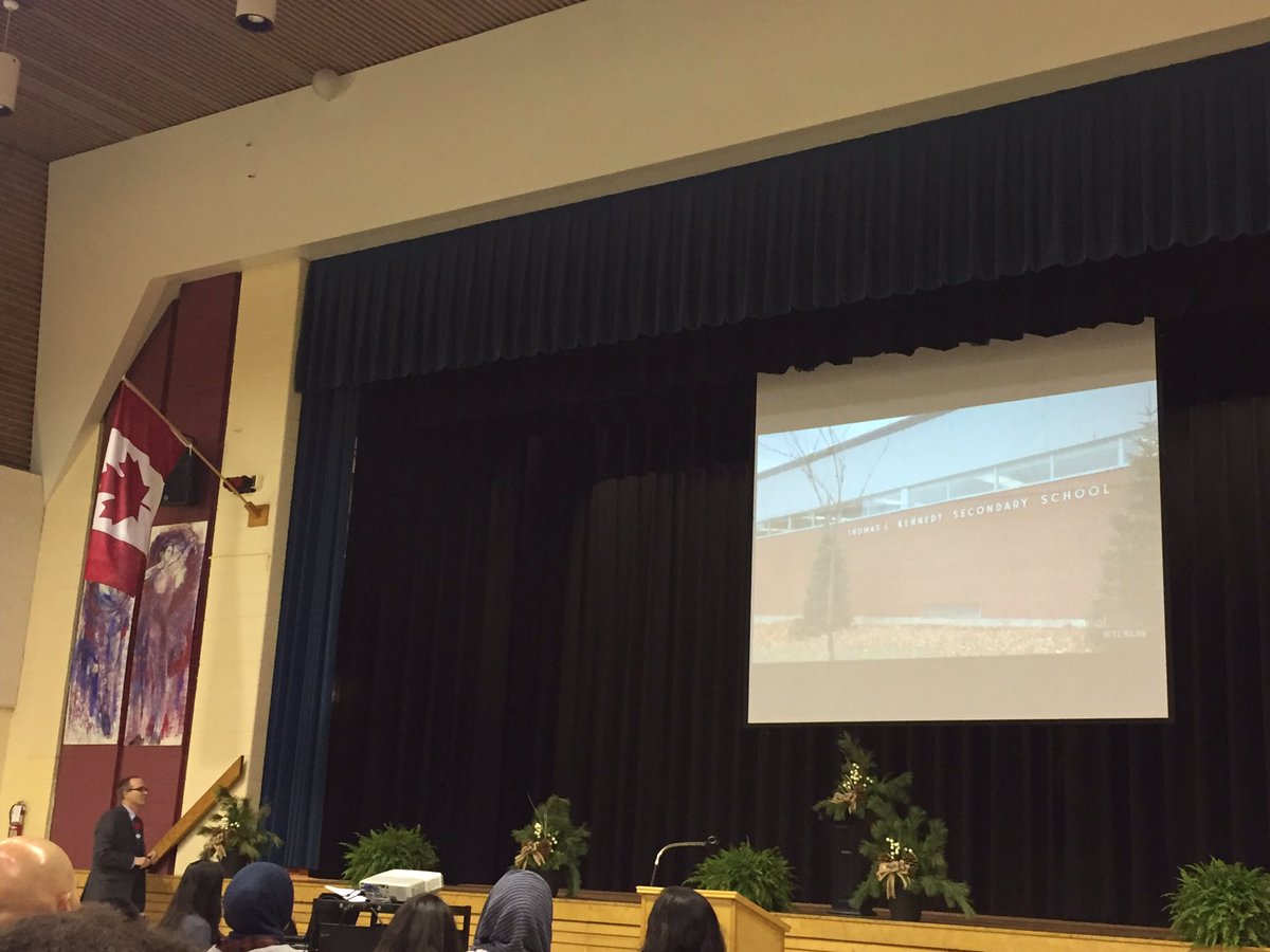 <a href="/principaltlkss/">principaltlkss</a> talking about the small school with big opportunities #TLKProud #OpenHouse <a href="/tlkleadership/">Leadership Academy</a> <a href="/TLKLife/">TL Kennedy SS</a> <a href="/PeelSchools/">Peel District School Board</a>