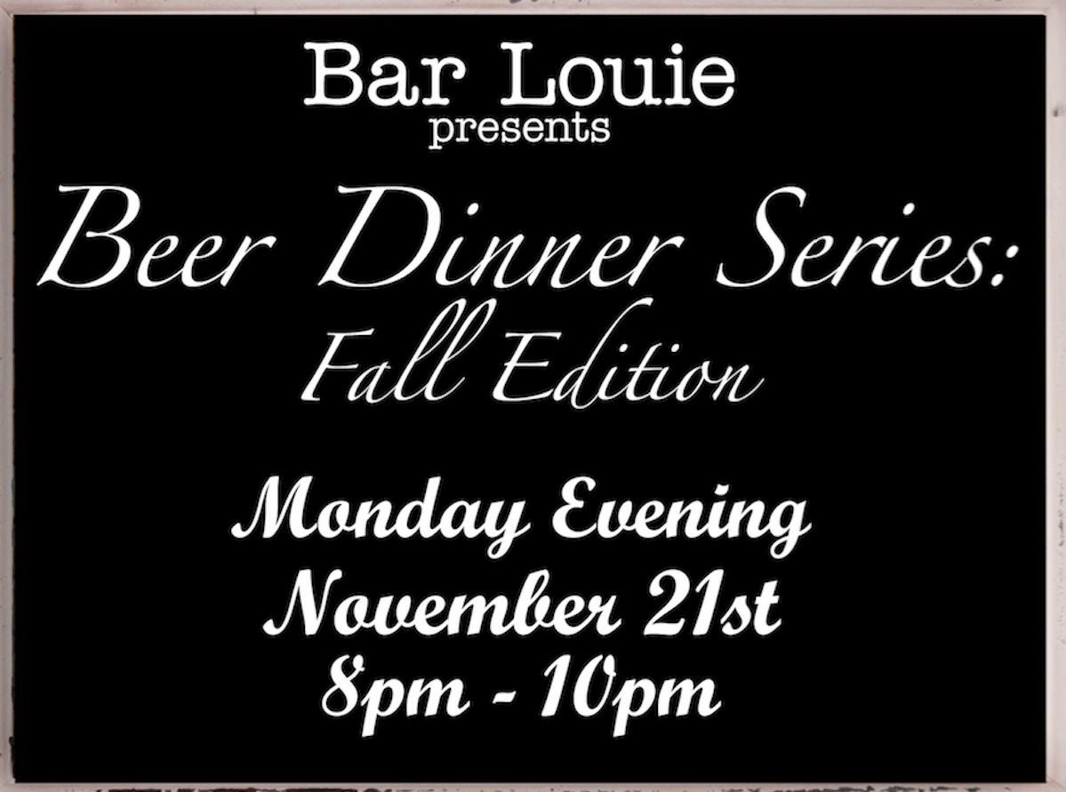 BarLouieMP's tweet photo. Feat. beers from @OffcolorBrewing paired with 4 chef-inspired  courses! $40/Person + tax/grat. For more info - barlouiempevents@gmail.com https://t.co/hRcSiaqgC6