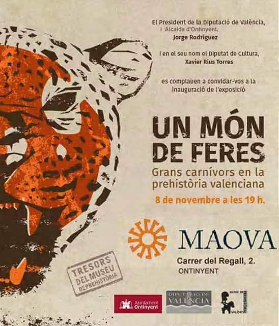 JorgeRodrigz_'s tweet photo. Inauguració al #MAOVA de l'exposició #UnMóndeFeres, organitzada pel Museu de Prehistòria de València @ajOntinyent https://t.co/Cl3x7Gb6gu