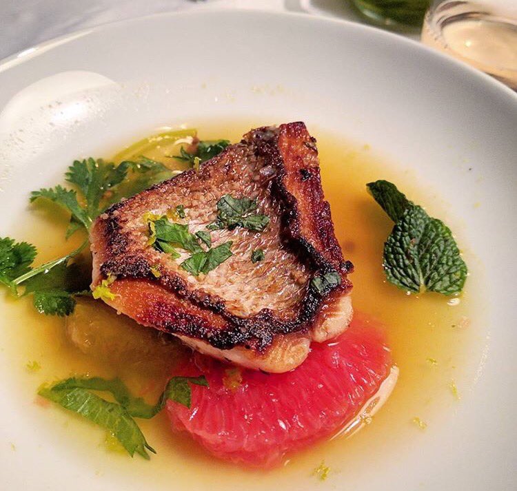 Red Snapper, lemon, sea salt, extra virgin olive oil #theoptimistatl #snapper
