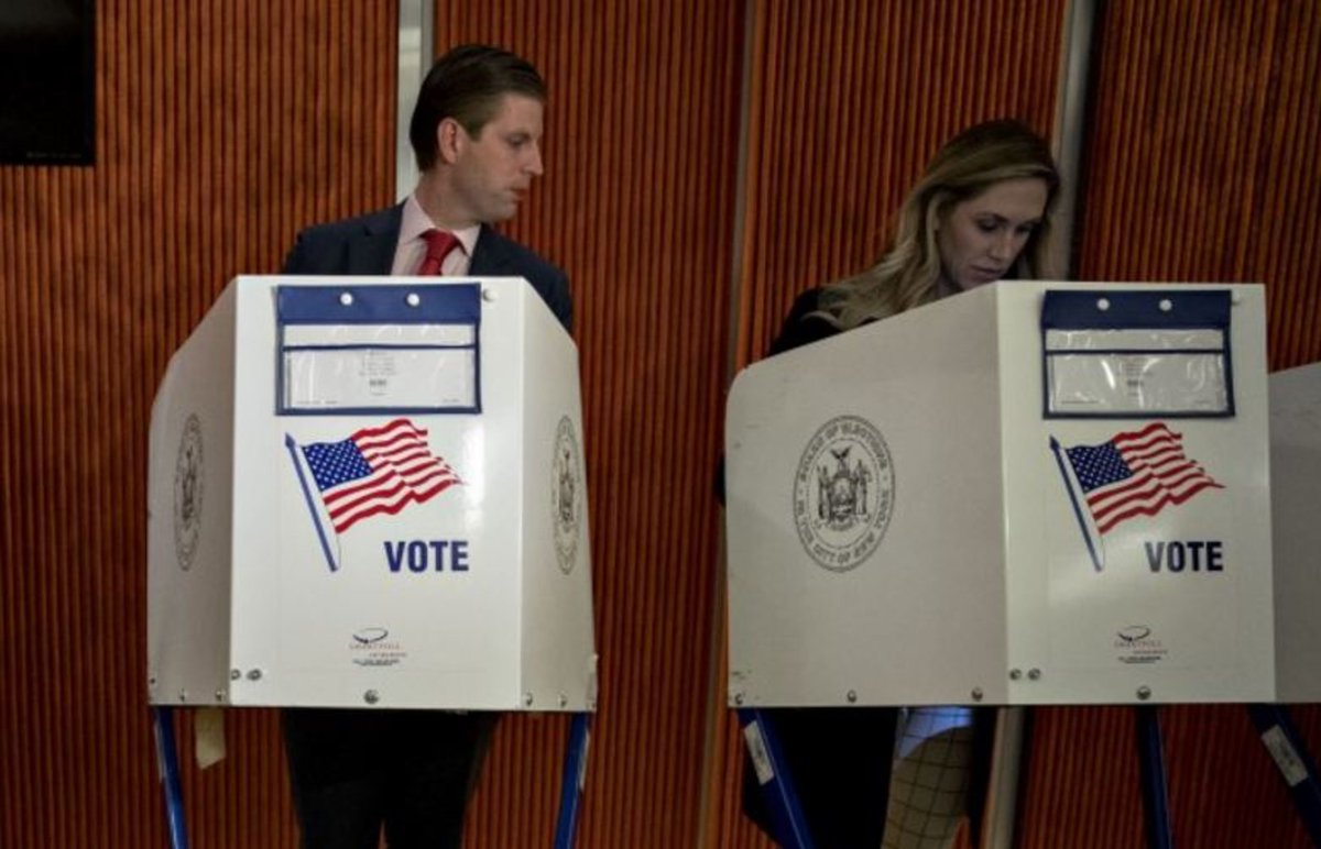 joshgad's tweet image. Again. I don't know how these pictures of Trump men peering at wives could not have been personally staged by God.